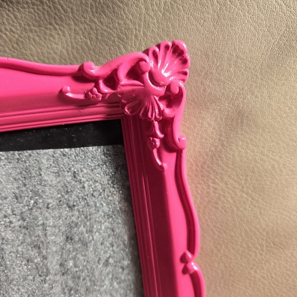 HOT Bright PINK 6.5x6” Photo Picture Frame by Umbra Ornate Girly Barbie Bright - Picture 3 of 11